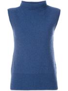 Vince Cashmere Knitted Top - Blue