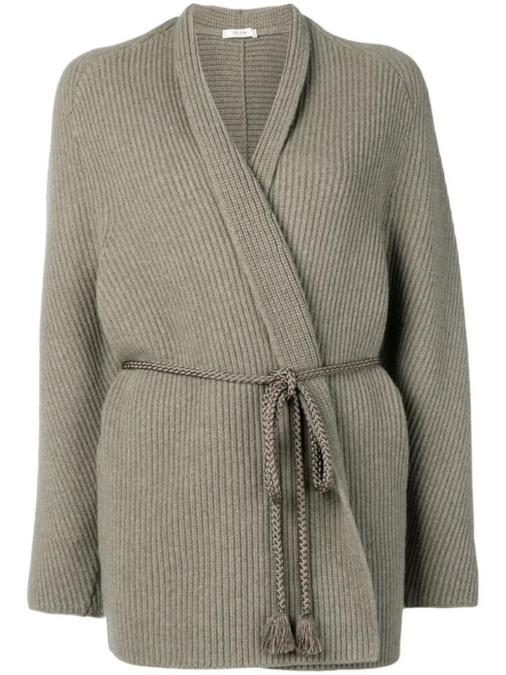 The Row Belted Cardigan - Green