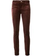 Paige Mid-rise Skinny Jeans - Brown