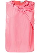 Lanvin Knotted Neck Blouse - Pink