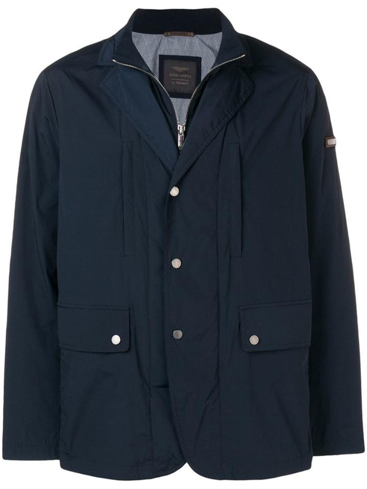 Hackett Concealed Zip Jacket - Blue
