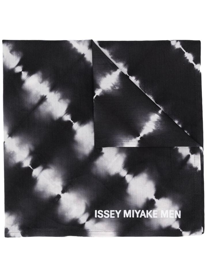 Issey Miyake Men Tie-dye Print Scarf - Black