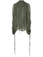 Y/project Pleated Button Shirt - Green