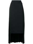 Maison Margiela Asymmetric Pleated Skirt - Black