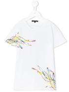 Frankie Morello Kids - Printed T-shirt - Kids - Cotton - 5 Yrs, White