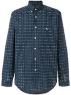 Etro Suit Print Button Down Shirt - Blue