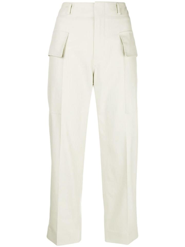 Sofie D'hoore Straight Leg Cropped Trousers - Grey
