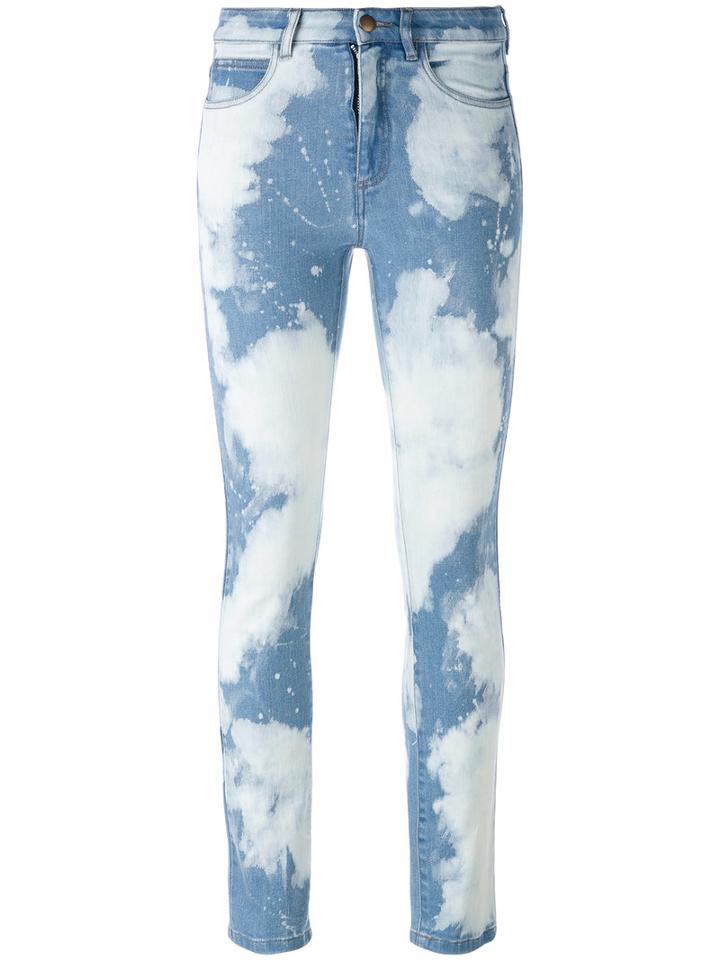 Melampo - Distressed Jeans - Women - Cotton/spandex/elastane - 40, Blue, Cotton/spandex/elastane