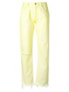 Alyx Leg Pocket Trousers, Women's, Size: 26, Yellow/orange, Cotton