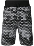 Hydrogen Camouflage Print Shorts - Black