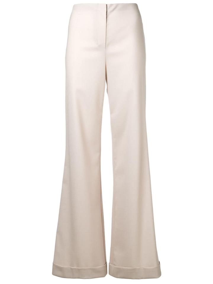 The Row Flared Trousers - Neutrals