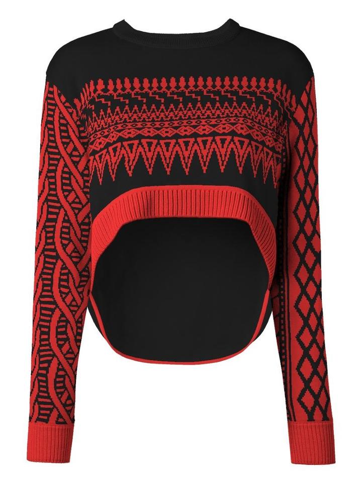Opening Ceremony Umd X Opening Ceremony Elliptical Jumper, Women's, Size: Xs, Black, Merino
