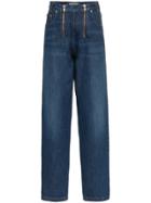 Gmbh Cyprus Double Zip Detail Jeans - Blue