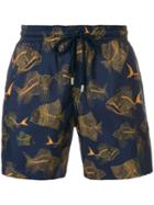 Vilebrequin Fish Print Swim Shorts - Blue