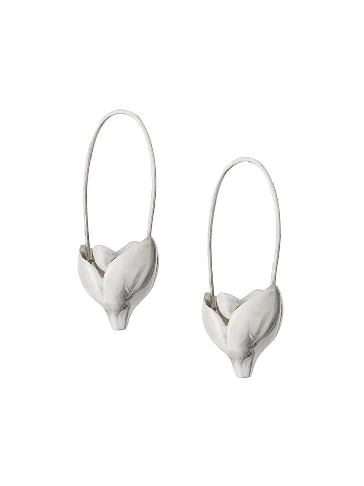 Pamela Love Small Lotus Earrings - Metallic