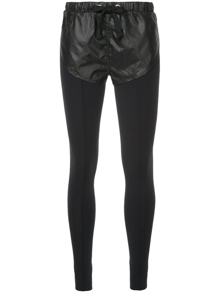 Natasha Zinko Double Layered Leggings With Shorts - Black