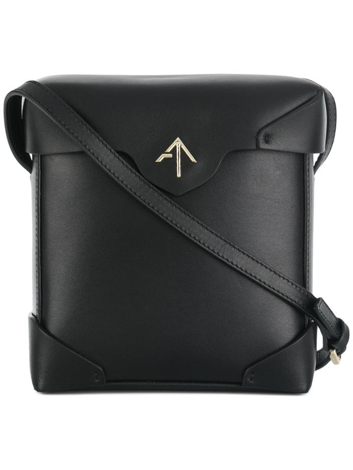 Manu Atelier Boxy Crossbody Bag - Black