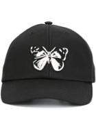 Alexander Mcqueen Moth Patch Cap, Men's, Size: Large, Black, Cotton