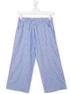 Douuod Kids Striped Pull-on Trousers - Blue