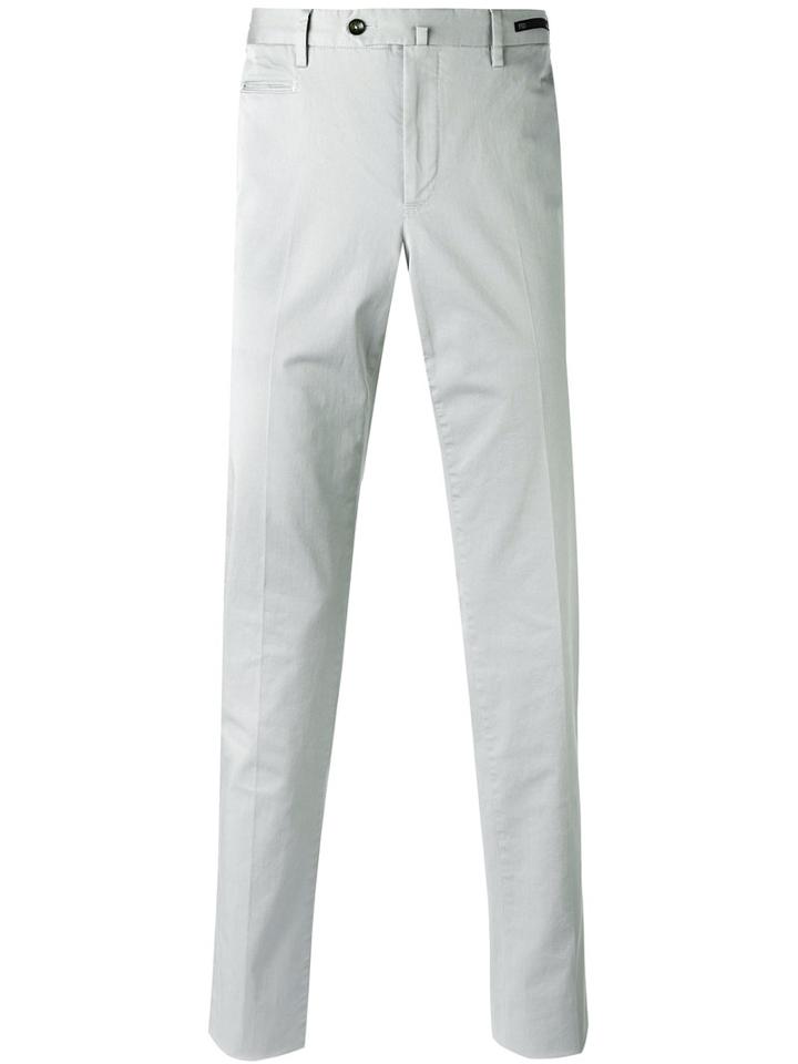 Pt01 Chino Trousers, Men's, Size: 52, Grey, Cotton/spandex/elastane