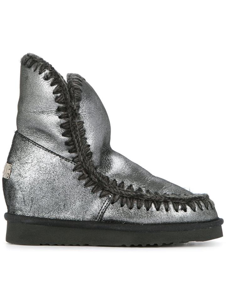 Mou Metallic Snow Boots