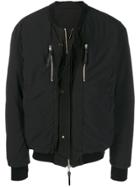 11 By Boris Bidjan Saberi Back Print Bomber Jacket - Black