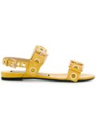No21 Rivet Detail Sandals - Yellow & Orange