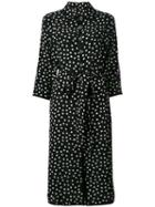 Dolce & Gabbana - Polka Dot Shirt Dress - Women - Silk/polyester - 48, Women's, Black, Silk/polyester