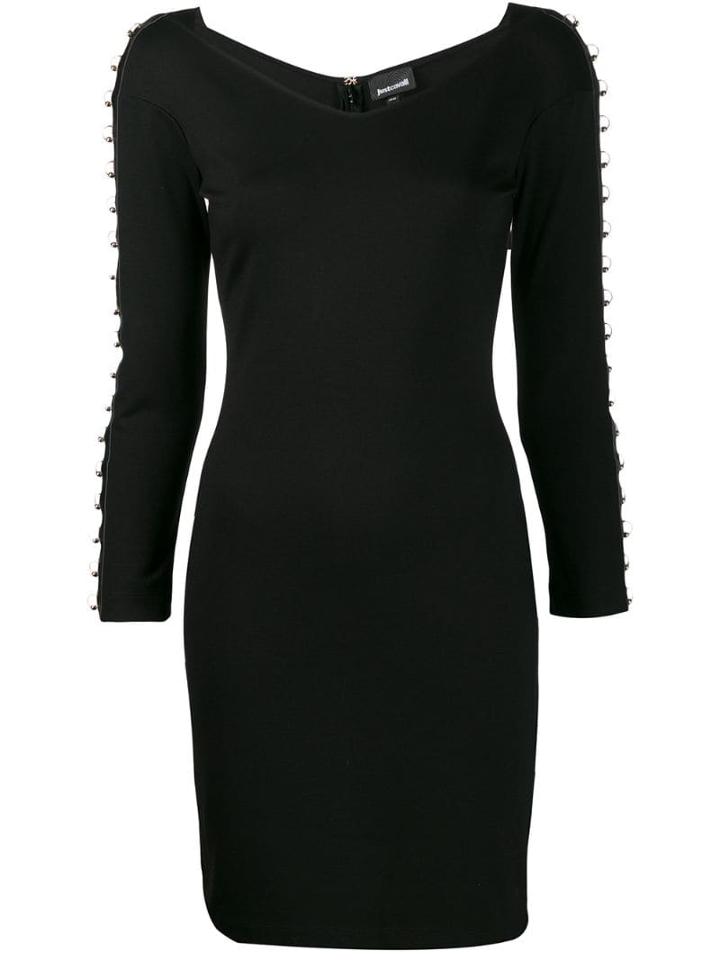 Just Cavalli Ring Embellished Dress - Black