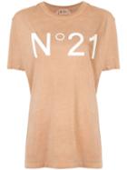 Nº21 Logo Print T-shirt - Brown