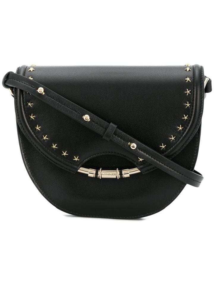 Jimmy Choo Star Studded Chrissy Crossbody Bag - Black