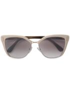 Prada Eyewear - Square Frame Sunglasses - Women - Acetate/metal - 57, Women's, Nude/neutrals, Acetate/metal