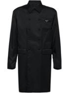 Prada Double Breasted Shirt Coat - Black