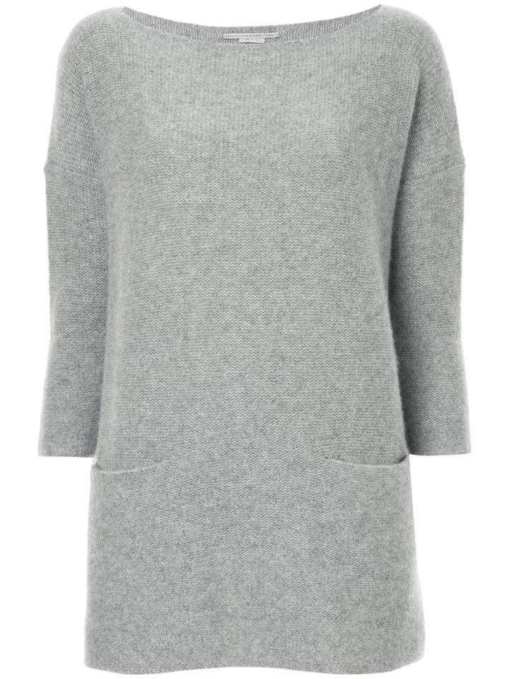 Ermanno Scervino Pocket Detailed Sweater - Grey