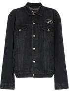 We11done Usa Faded Denim Jacket - Black