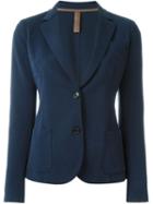 Eleventy Two Button Blazer, Women's, Size: 48, Blue, Cotton/nylon/spandex/elastane