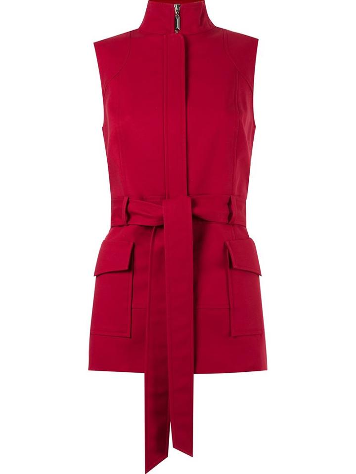 Giuliana Romanno Sleeveless Lace Up Blouse