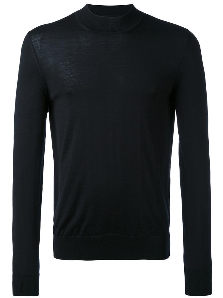 Maison Margiela - Fitted Knitted Sweater - Men - Wool - S, Black, Wool