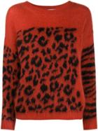 Essentiel Antwerp Patternn-mix Crew-neck Jumper - Orange