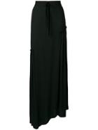 Ann Demeulemeester Asymmetric Long Skirt - Black