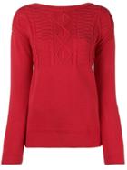 Barbour Crew Neck Jumper - Red