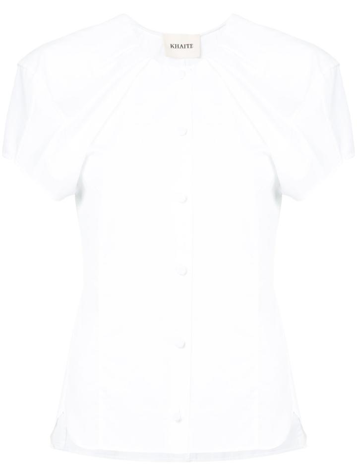 Khaite Structured Sleeves Blouse - White