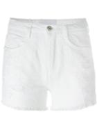 Ermanno Scervino Frayed Shorts, Women's, Size: 38, White, Cotton