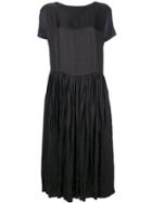 Casey Casey Creased T-shirt Dress - Black