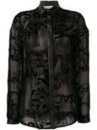 Versace Jeans Lace Panelled Shirt - Black