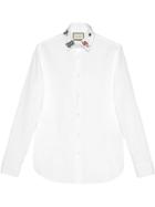 Gucci Cotton Shirt With Symbols - White