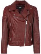 Arma Taylor Leather Jacket - Red