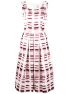 Eggs - Pleated Flared Dress - Women - Polyester/acetate - 40, Pink/purple, Polyester/acetate