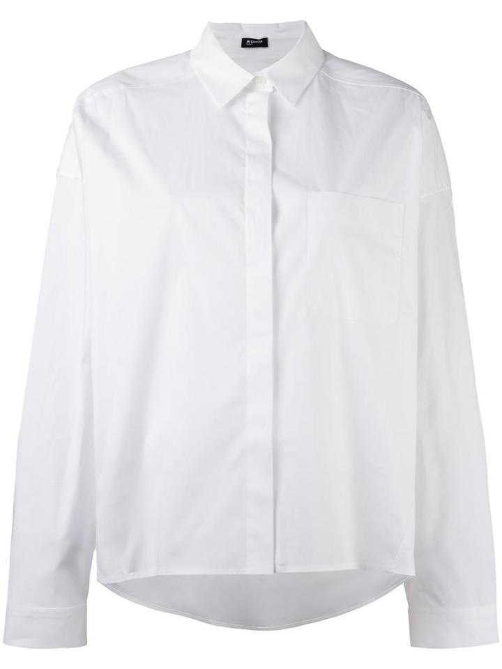 Jil Sander Navy Boxy Shirt, Women's, Size: 42, White, Cotton