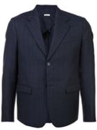 Marni Checked Suit Jacket - Blue